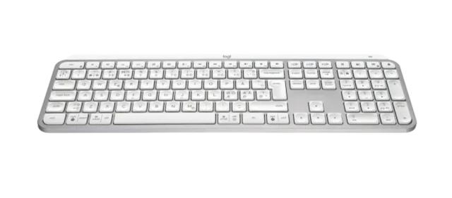 Клавиатура Logitech MX Keys S, Bluetooth, USB-C rechargeable, US International, PALE GREY