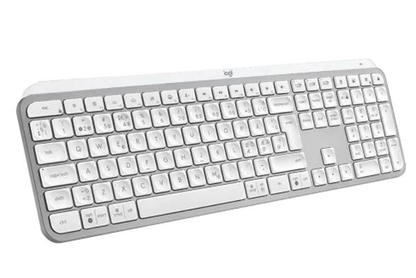 Клавиатура Logitech MX Keys S, Bluetooth, USB-C rechargeable, US International, PALE GREY