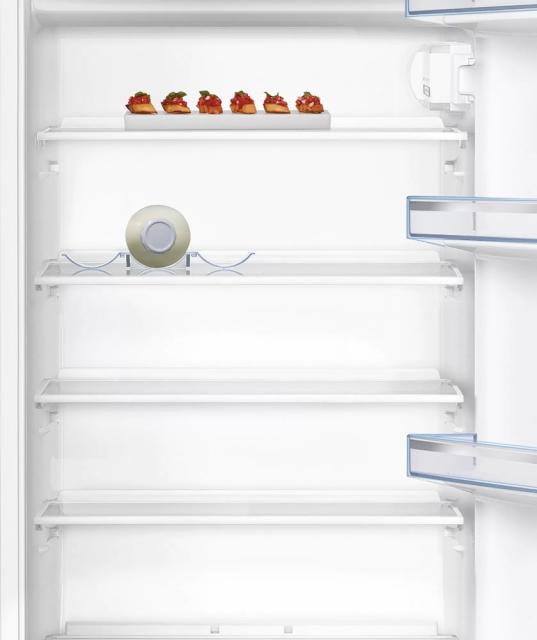 Хладилник Bosch KIL24NFF1 SER2 BI fridge with freezer section, F, 122,5cm, 200l(183+17), 37dB, MultiBox, display, flush-folding