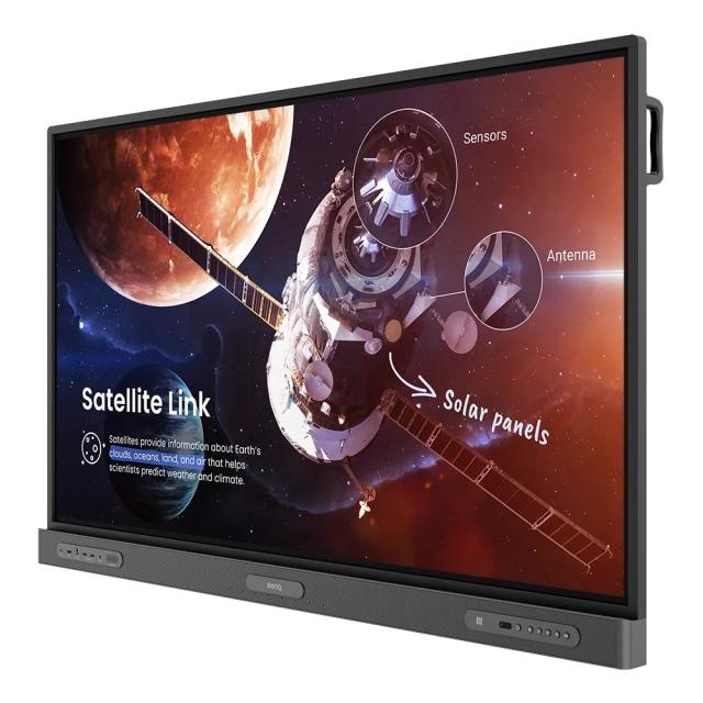 Интерактивен дисплей BenQ RP7503, 4K UHD 75", Educ.Interactive Disp. GR Scr., PG:AG+ 3.2mm; 350 nits, 1200:1; 8ms, Touch IR40, 8GB RMA I 64GB ROM, Andr.11, DP,HDMI,RS232, RJ45, USBx6; USB Cx2, Sp.16Wx2; Wall Mount incl.; RC; NFC; Air Ionizer, OPS slo