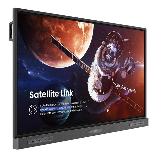 Интерактивен дисплей BenQ RP7503, 4K UHD 75", Educ.Interactive Disp. GR Scr., PG:AG+ 3.2mm; 350 nits, 1200:1; 8ms, Touch IR40, 8GB RMA I 64GB ROM, Andr.11, DP,HDMI,RS232, RJ45, USBx6; USB Cx2, Sp.16Wx2; Wall Mount incl.; RC; NFC; Air Ionizer, OPS slo