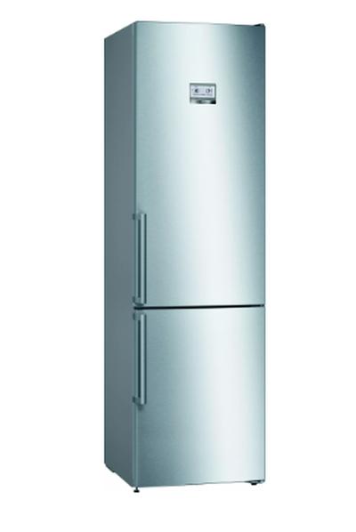Хладилник Bosch KGN39HIEP SER6; Premium; Free-standing fridge-freezer NoFrost E, 204/60/66cm, 366l(279+87), 39dB, VitaFresh Plus, inox EasyClean doors, display, HC