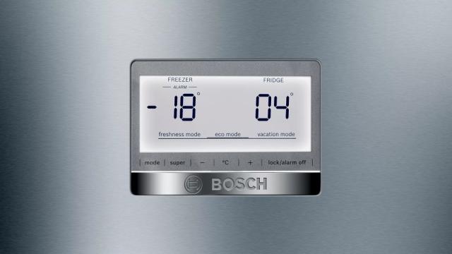 Хладилник Bosch KGN39HIEP SER6; Premium; Free-standing fridge-freezer NoFrost E, 204/60/66cm, 366l(279+87), 39dB, VitaFresh Plus, inox EasyClean doors, display, HC