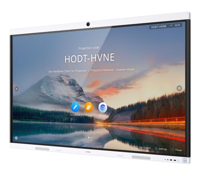 Интерактивен дисплей Huawei IdeaHub B2, IHB2-86PU, 86" Touch: IR 20 points D-LED, IPS, 8ms, 3840 x 2160, 350 nits/400 nits, 1200:1, 4K camera, speakers, 2xStylus pen, WiFi, NFC, USB Type-C, USB Type-A, USB Type-B, HDMI, COM port, RJ45, Android 9.0, J