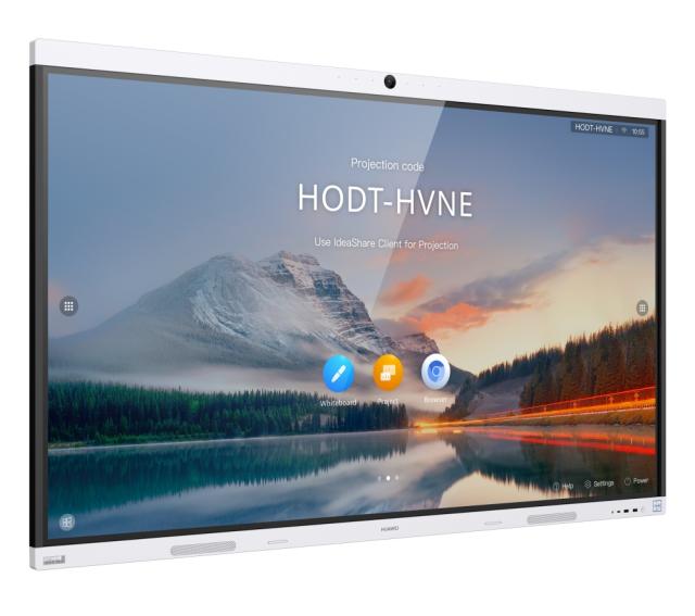 Интерактивен дисплей Huawei IdeaHub B2, IHB2-86PU, 86" Touch: IR 20 points D-LED, IPS, 8ms, 3840 x 2160, 350 nits/400 nits, 1200:1, 4K camera, speakers, 2xStylus pen, WiFi, NFC, USB Type-C, USB Type-A, USB Type-B, HDMI, COM port, RJ45, Android 9.0, J