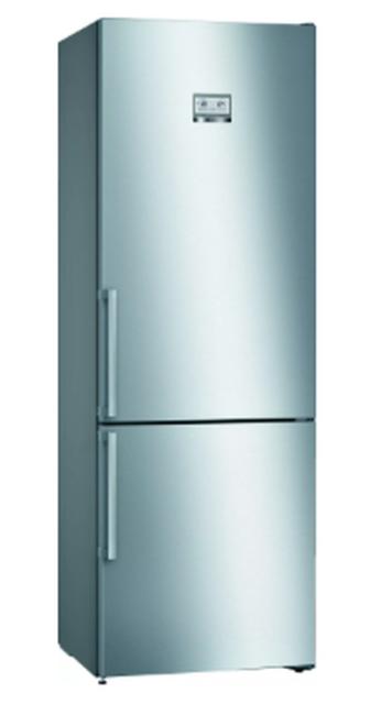 Хладилник Bosch KGN49AIEQ SER6; Premium; Free-standing fridge-freezer NoFrost, E, 203/70/67cm, 435l(330+105), 40dB, VitaFresh Plus, inox EasyClean doors, display