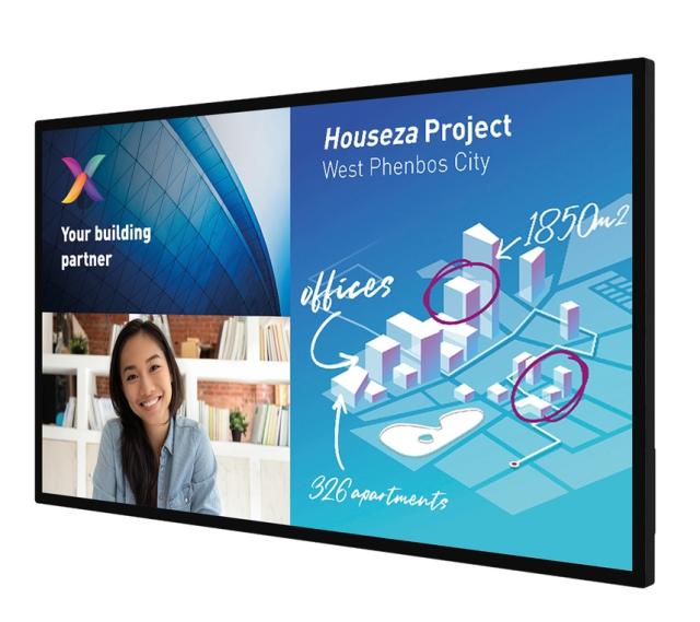 Интерактивен дисплей Philips 65BDL6051C/00, 65” C-Line, 18/7, Android, UHD, Capacitive touch, wireless screen sharing, smart I/O, full glass front, small bezel, high end finishing, video OUT, whiteboard software included, 2x passive pens, WiFi, high 