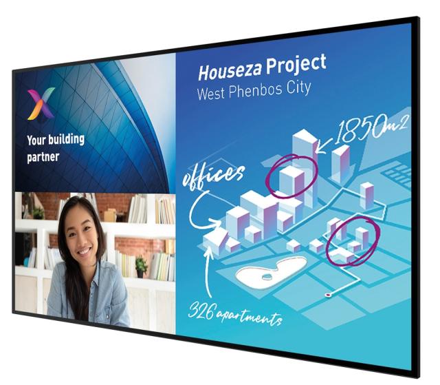 Интерактивен дисплей Philips 75BDL6051C/00, 75” C-Line, 18/7, Android, UHD, Capacitive touch, wireless screen sharing, smart I/O, full glass front, small bezel, high end finishing, video OUT, whiteboard software included, 2x passive pens, WiFi, high 
