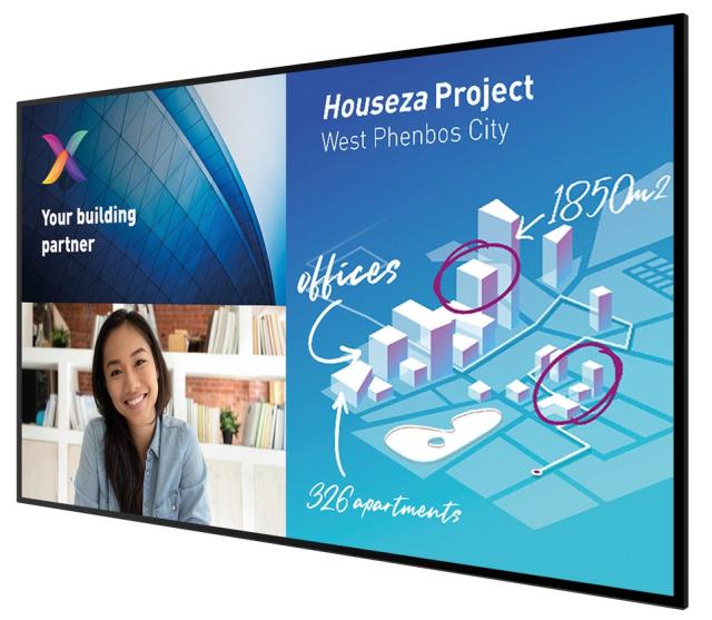 Интерактивен дисплей Philips 75BDL8051C/00, 75” C-Line, 18/7, Windows 10, IMD sw suite included (3 year license), UHD, Capacitive touch, wireless screen sharing, smart I/O, full glass front, small bezel, high end finishing, video OUT, corporate frien