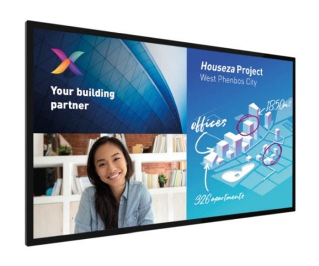 Интерактивен дисплей Philips 86BDL8051C/00, 86” C-Line, 18/7, Windows 10, IMD sw suite included (3 year license), UHD, Capacitive touch, wireless screen sharing, smart I/O, full glass front, small bezel, high end finishing, video OUT, corporate frien