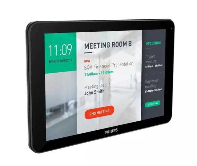 Интерактивен дисплей Philips 10BDL4551T/00, 10” multi touch (5) , XGA, Android 8 display - P-cap, POE, Internal memory., built-in camera and speakers, scheduler