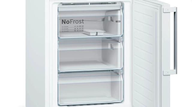 Хладилник Bosch KGN39VWEQ SER4 FS fridge-freezer NoFrost, E, 203/60/66cm, 368 l (279+89), 39 dB(C), VitaFresh, handles, white
