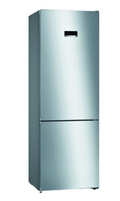 Хладилник Bosch KGN49XLEA SER4; Comfort; Free-standing fridge-freezer NoFrost, E, 203/70/67cm, 435l(330+105), 40dB, VitaFresh, Inox-look, display