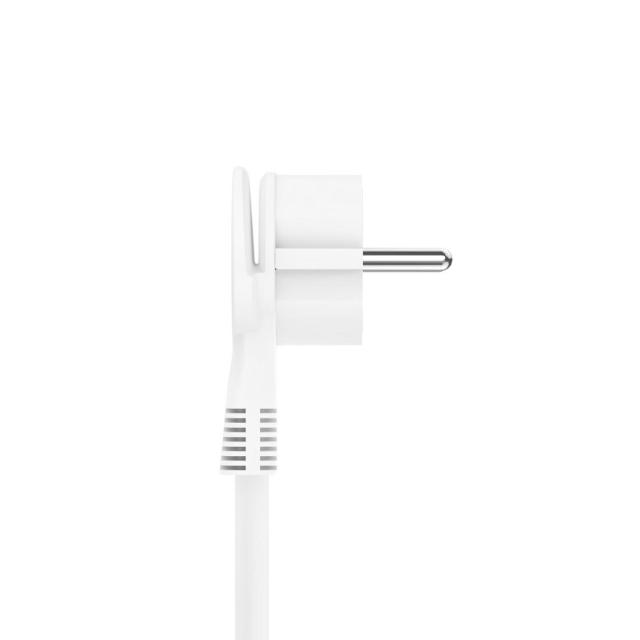 Разклонител  HAMA Power Strip, 3 гнезда, 1.4м, Бутон вкл/изкл, PD/Quick Charge, USB-C/USB-A, Бял