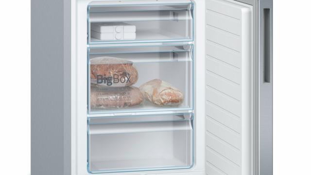 Хладилник Bosch KGE39AICA SER6; Comfort; Fridge-freezer LowFrost, C, 201/60/65cm, 337l(249+88), 38dB, VitaFresh, inox EasyClean doors