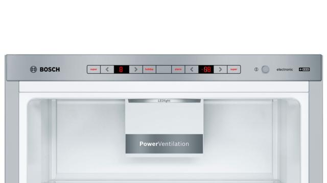 Хладилник Bosch KGE39AICA SER6; Comfort; Fridge-freezer LowFrost, C, 201/60/65cm, 337l(249+88), 38dB, VitaFresh, inox EasyClean doors