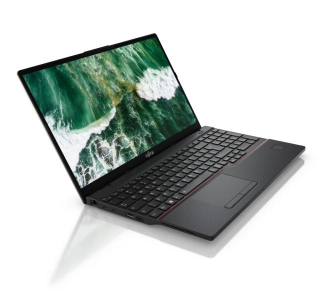 Лаптоп Fujitsu LIFEBOOK E5513, Intel Core i5-1335U up to 4.6 GHz, 15.6" FHD AG, 1x16GB DDR4 3200MHz, SSD 512GB PCIe 4.0 NVMe M.2, FPR & SCR, TPM 2.0, HD cam, Intel WiFi 6E AX211, BT5.2, 4cell 50Wh, Black Kbd backlit US, Windows 11 Pro
