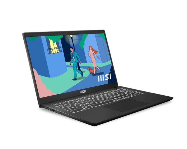 Лаптоп MSI Modern 15 B7M, Ryzen 5 7530U (6C/12T, up to 4.50 GHz, 16MB L3, 15W), 15.6" FHD (1920x1080), IPS-Level, AMD Graphics, Onboard DDR4 16GB (3200MHz), 512GB NVMe PCIe Gen3x4 SSD, WiFi 6E RZ608, backlight KBD White, BT, 3 cell, 39.3Whr, 2Y, Clas
