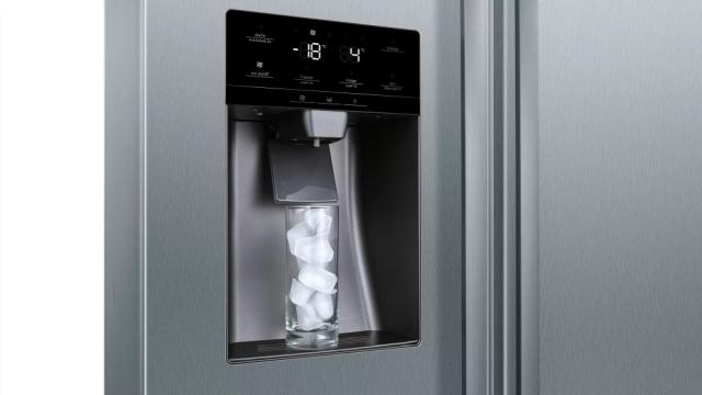 Хладилник Bosch KAD93VIFP SER6 SbS fridge-freezer, NoFrost, F, 179/91/71cm, 533l(368+165), 42dB, Auto dispenser and IceMaker, water connect., inv.comp., Inox EasyClean