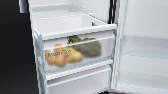 Хладилник Bosch KAD93VBFP SER6 SbS fridge-freezer, NoFrost, F, 179/91/71cm, 533l(368+165), 42dB, Auto dispenser and IceMaker, water connect., inv.comp., black