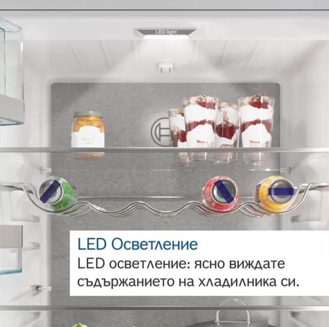 Хладилник Bosch KFF96PIEP, SER8, French-door fridge-freezer, NoFrost, E, 183/91/71, 573 l(402+171), 39 dB(C), 1 VitaFresh 0° drawer - Fish and meat, 2 Vitafresh pro 0°C drawers, Water dispenser- direct conn.water-tap, Automatic ice cube maker