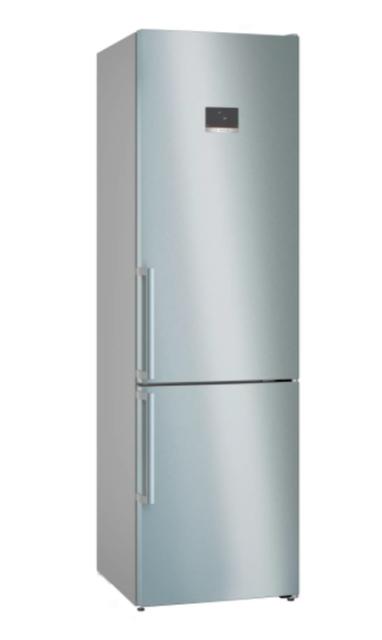 Хладилник Bosch KGN39AICT, SER6, FS fridge-freezer NoFrost, C, 203/60/66cm, 363l(260+103), 35dB(B), VitaFresh XXL, 0° drawer, Metal Backwall with Multi Airflow,  Flex Interior, Intelligent Inverter Technology, inox EasyClean, HC ready