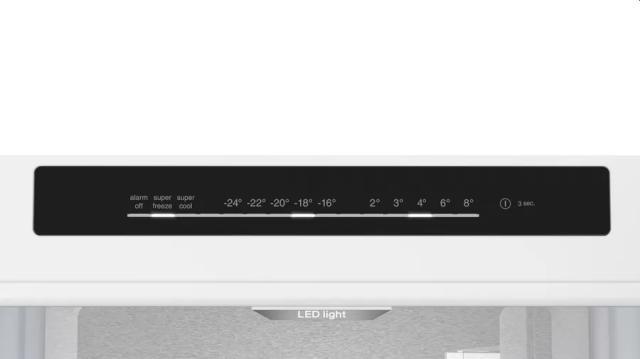 Хладилник Bosch KGN39LBCF, SER6, FS fridge-freezer NoFrost, C, 203/60/66cm, 363l(260+103), 35dB(B), VitaFresh XXL, 0° drawer, Metal Backwall with Multi Airflow,  Flex Interior, Intelligent Inverter Technology, Black ColorGlass, HC ready