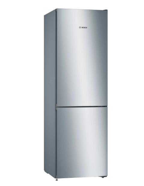 Хладилник Bosch KGN36VLED, SER4, FS fridge-freezer NoFrost, E, 186/60/66cm, 326l(237+89), 39dB(C), VitaFresh, Inox-look