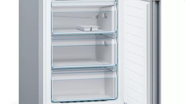 Хладилник Bosch KGN36VLED, SER4, FS fridge-freezer NoFrost, E, 186/60/66cm, 326l(237+89), 39dB(C), VitaFresh, Inox-look
