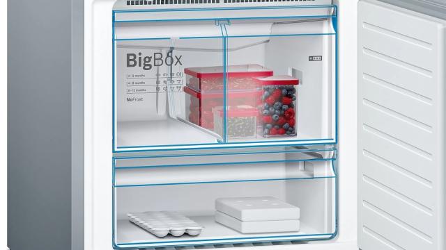Хладилник Bosch KGF56PIDP SER8 FS fridge-freezer NoFrost, D, 193/70/80cm, 480l(375+105), 42dB, VitaFreshPro 124l, display, Premium LED, Inox EasyClean