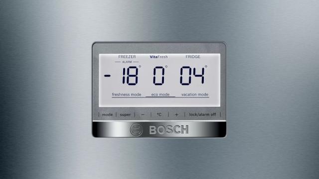 Хладилник Bosch KGF39PIDP SER8 FS fridge-freezer NoFrost, D, 203/60/66cm, 343l(256+87), 38dB, VitaFreshPro 81l, Premium LED, inox EasyClean, HC ready