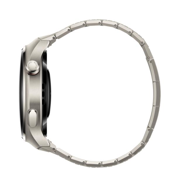 Часовник Huawei Watch 4 Pro, Medes-L29M, 1.5", Amoled, 466x466, PPI 310, 2G, e-sim, Dual - band GNSS, BT5.2 BR+BLE, 5ATM, 780mAh, Titanium