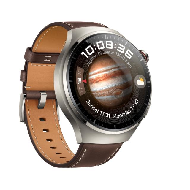 Часовник Huawei Watch 4 Pro Medes-L29L, 1.5", Amoled, 466x466, PPI 310, 2G, e-sim, Dual - band GNSS, BT5.2 BR+BLE, 5ATM, 780mAh, Brown