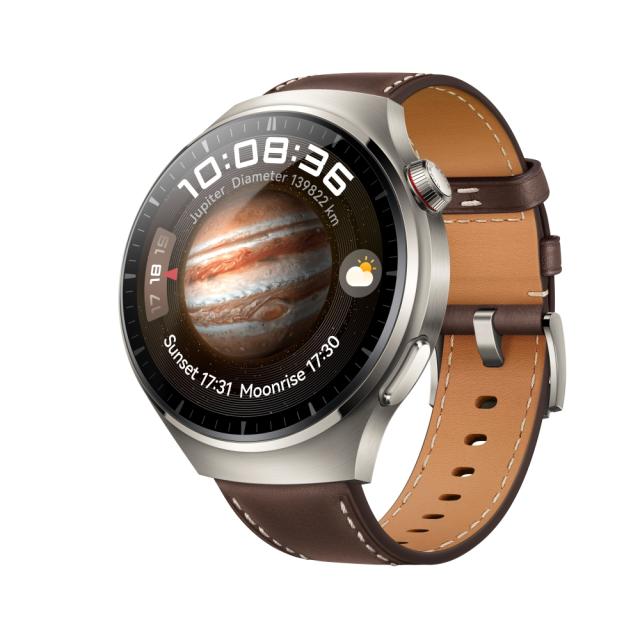 Часовник Huawei Watch 4 Pro Medes-L29L, 1.5", Amoled, 466x466, PPI 310, 2G, e-sim, Dual - band GNSS, BT5.2 BR+BLE, 5ATM, 780mAh, Brown