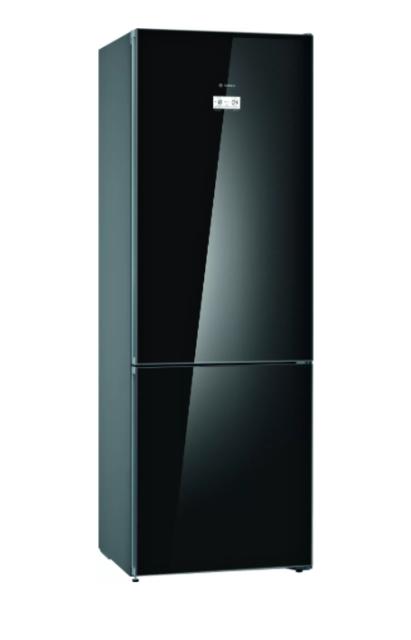 Хладилник Bosch KGN49LBEA SER6 FS fridge-freezer NoFrost, E, 203/70/67cm, 435l(330+105), 40dB, VitaFresh Plus, display, colorGlass Black