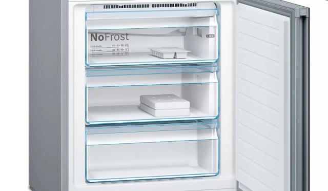 Хладилник Bosch KGN49LBEA SER6 FS fridge-freezer NoFrost, E, 203/70/67cm, 435l(330+105), 40dB, VitaFresh Plus, display, colorGlass Black
