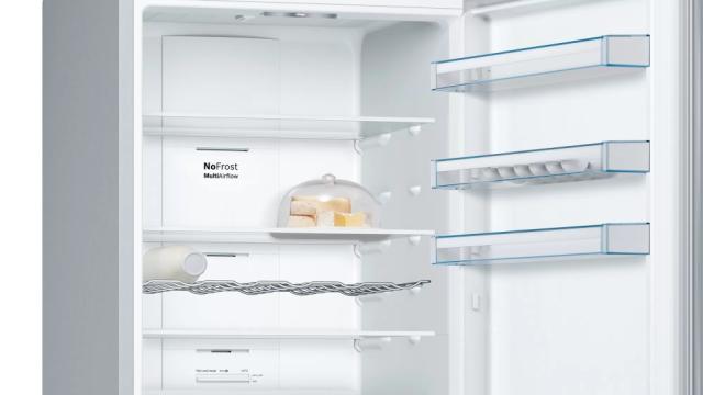 Хладилник Bosch KGN56XLEA SER4 FS fridge-freezer NoFrost, E, 193/70/80cm, 505l(400+105), 42dB, VitaFresh 38l, display, inox-look
