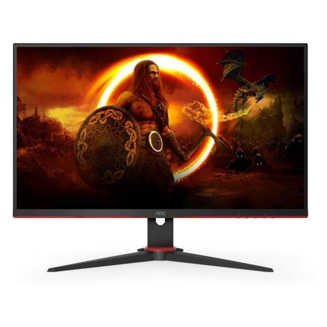 Монитор AOC Q27G2E/BK, 27" VA WLED, 2560x1440@155Hz, 4ms GtG, 1ms MPRT, 250cd/m2, 3000:1, DCR 80M:1, Adaptive Sync, FlickerFree, Low Blue Light, Tilt, 2xHDMI, DP