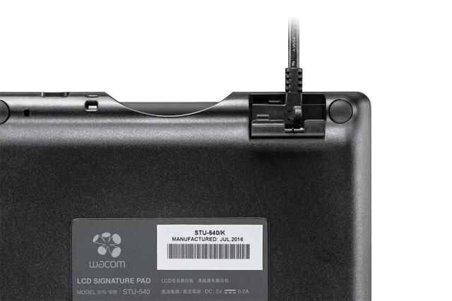 Графичен таблет Wacom STU-540, за подписи, 5" (12.7 cm) LCD цветен дисплей, 1024 нива на натиск, USB