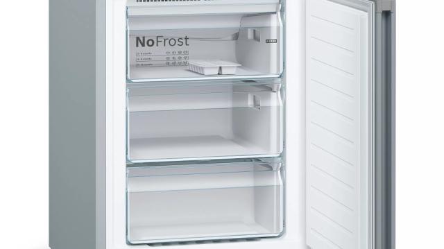 Хладилник Bosch KGN39VLEA SER4 FS fridge-freezer NoFrost, E, 203/60/66cm, 366l(279+87), 39dB, VitaFresh, Inox-look