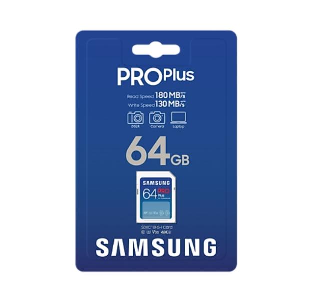 Памет Samsung 64GB SD Card PRO Plus