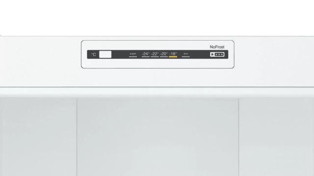 Хладилник Bosch KGN36NWEA SER2 FS fridge-freezer NoFrost, E, 186/60/66cm, 302l(215+87), 42dB, MultiBox, white