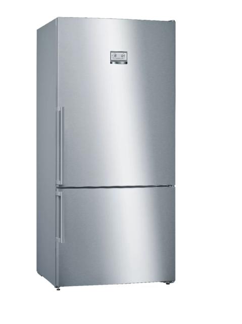 Хладилник Bosch KGN86AIDP SER6 FS fridge-freezer NoFrost, D, 186/86/81cm, 619l(479+140), 40dB, VitaFresh Plus 42l, display, Inox EasyClean
