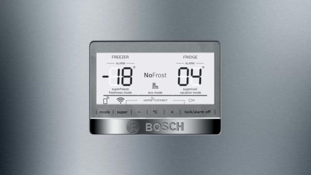 Хладилник Bosch KGN86AIDP SER6 FS fridge-freezer NoFrost, D, 186/86/81cm, 619l(479+140), 40dB, VitaFresh Plus 42l, display, Inox EasyClean