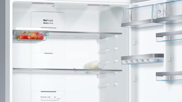 Хладилник Bosch KGN86AIDP SER6 FS fridge-freezer NoFrost, D, 186/86/81cm, 619l(479+140), 40dB, VitaFresh Plus 42l, display, Inox EasyClean