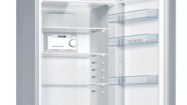 Хладилник Bosch KGN36NLEA SER2 FS fridge-freezer NoFrost, E, 186/60/66cm, 302l(215+87), 42dB, MultiBox, Inox-look