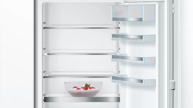 Хладилник Bosch KIS86AFE0 SER6 BI fridge-freezer LowFrost, E, 177,2cm, 265l(191+74), 36dB, VitaFresh Plus, EasyAccess shelf, Vario Shelf, 2 cooling systems, display, flush-folding