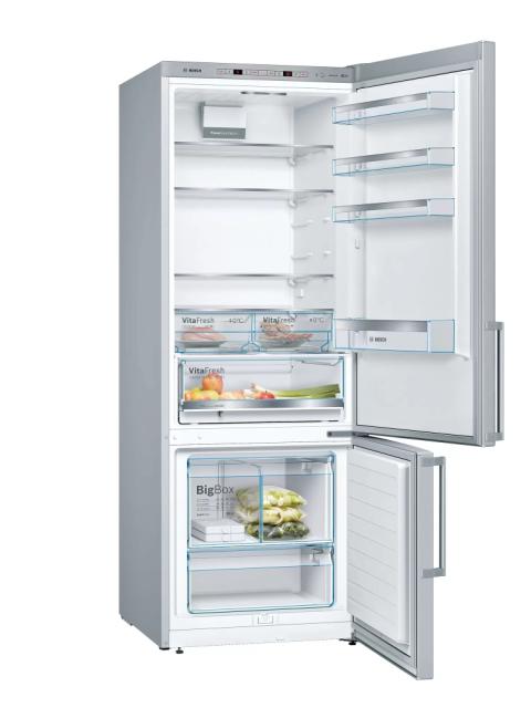 Хладилник Bosch KGE584ICP SER6 FS Fridge-freezer LowFrost, C, 191/70/77cm, 495l(377+118), 39dB, VitaFresh, inox EasyClean