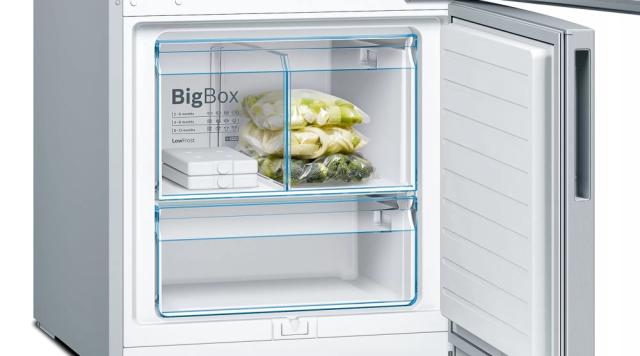 Хладилник Bosch KGE584ICP SER6 FS Fridge-freezer LowFrost, C, 191/70/77cm, 495l(377+118), 39dB, VitaFresh, inox EasyClean