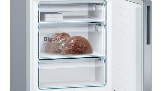 Хладилник Bosch KGE49AICA SER4 FS Fridge-freezer LowFrost, C, 201/70/65cm, 413l(302+111), 38dB, VitaFresh 28l, inox EasyClean